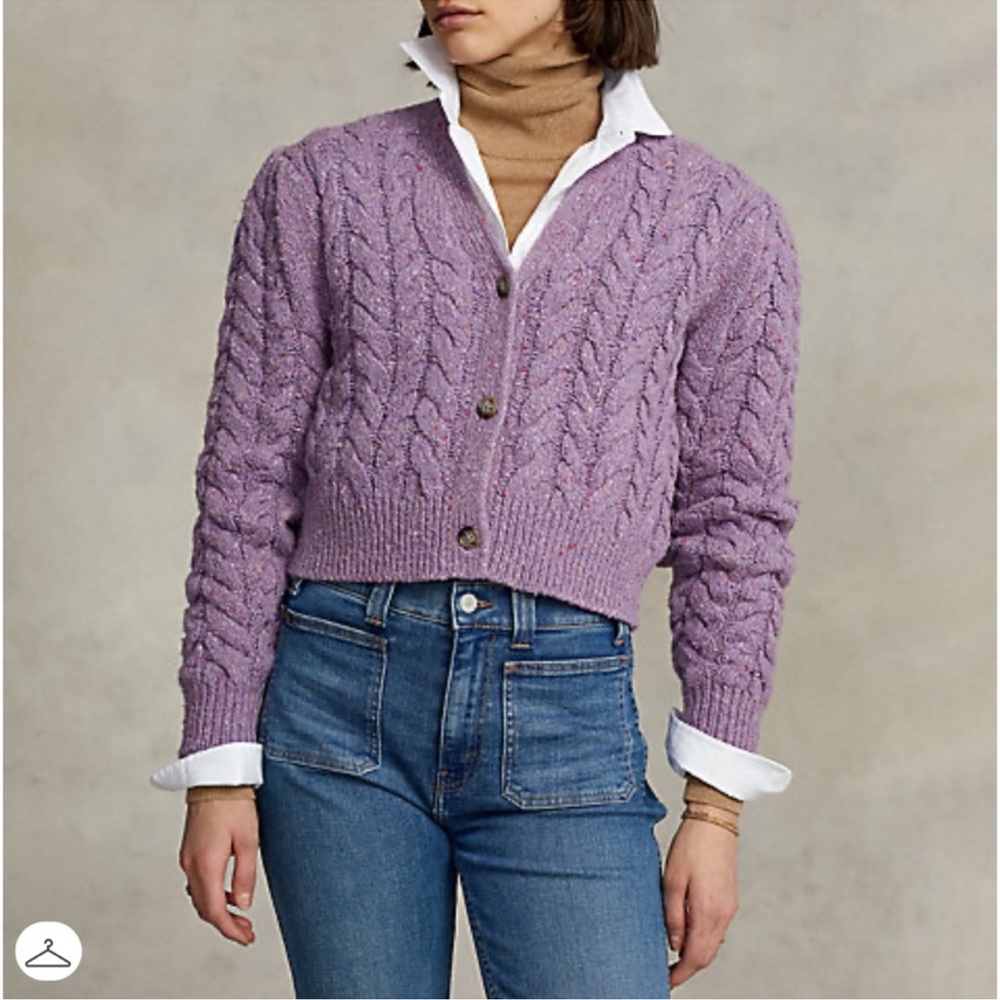 Polo Ralph Lauren Cabled Cardigan - Picture 3 of 5